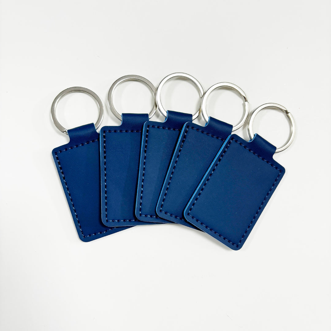 Unisex keychain made of high-quality synthetic leather with custom label Bowlift