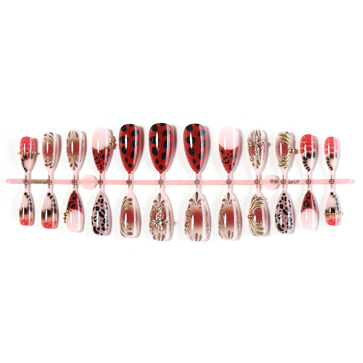 Elegant artificial nails with stylish pattern Bowlift