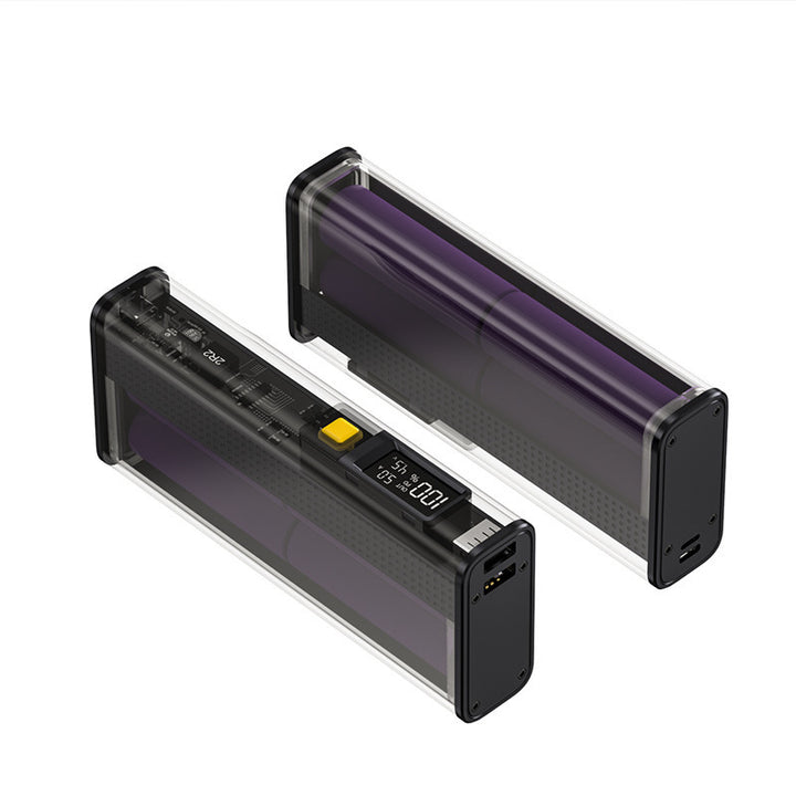 Portable high-performance power bank with digital charge level display Bowlift