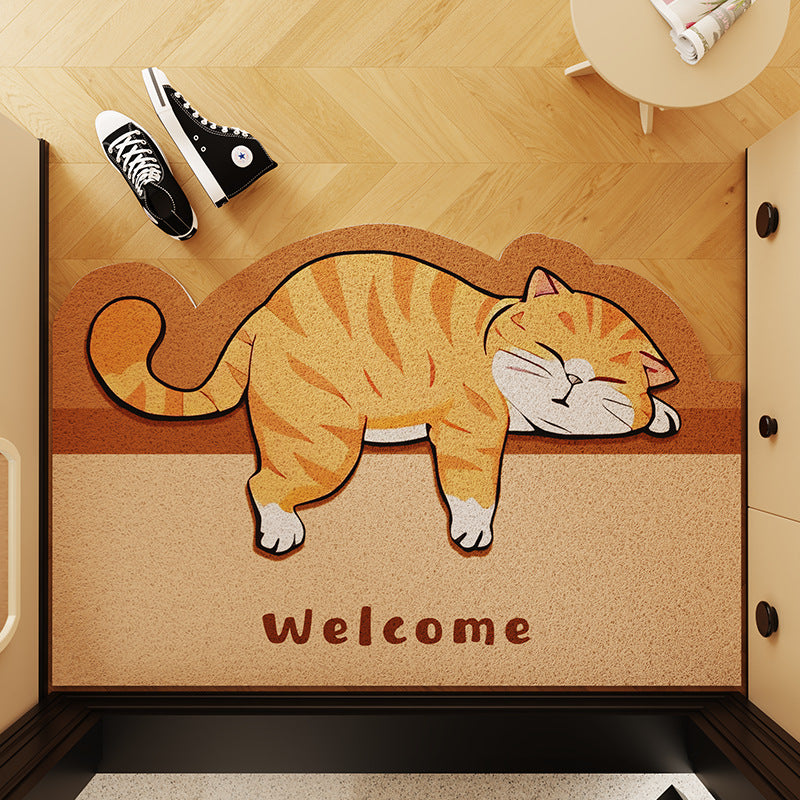 Cat-Themed Welcome Doormat