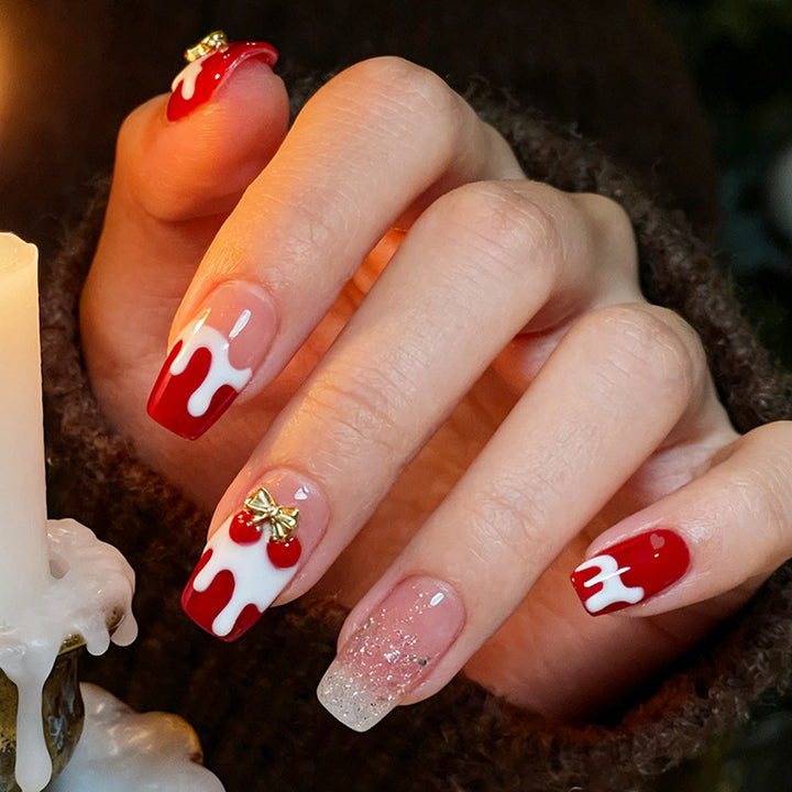Festive Themed Press-On Nail Set Bowlift