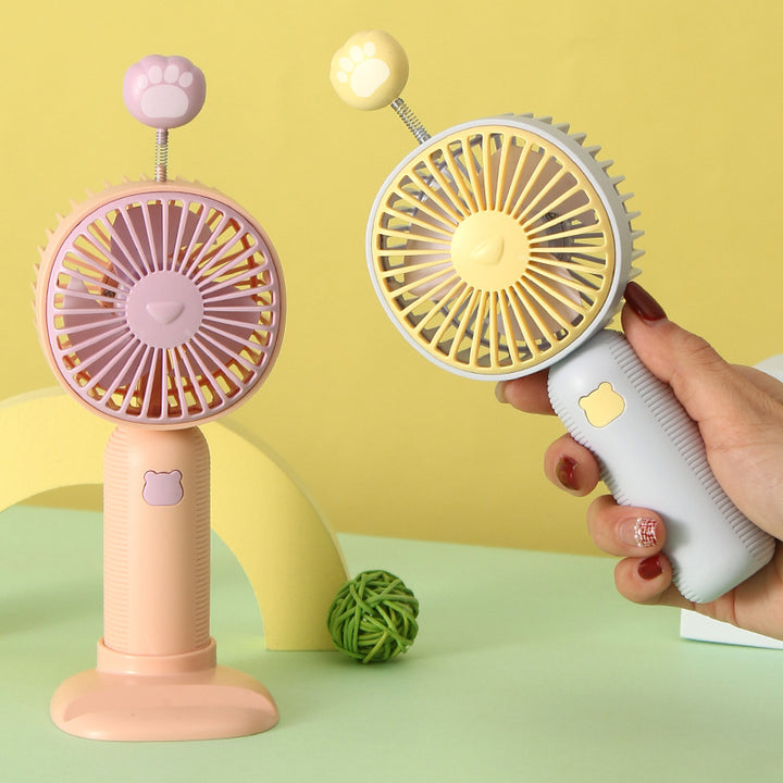 Ladies Portable Handheld Fan in Cute Animal Design Bowlift