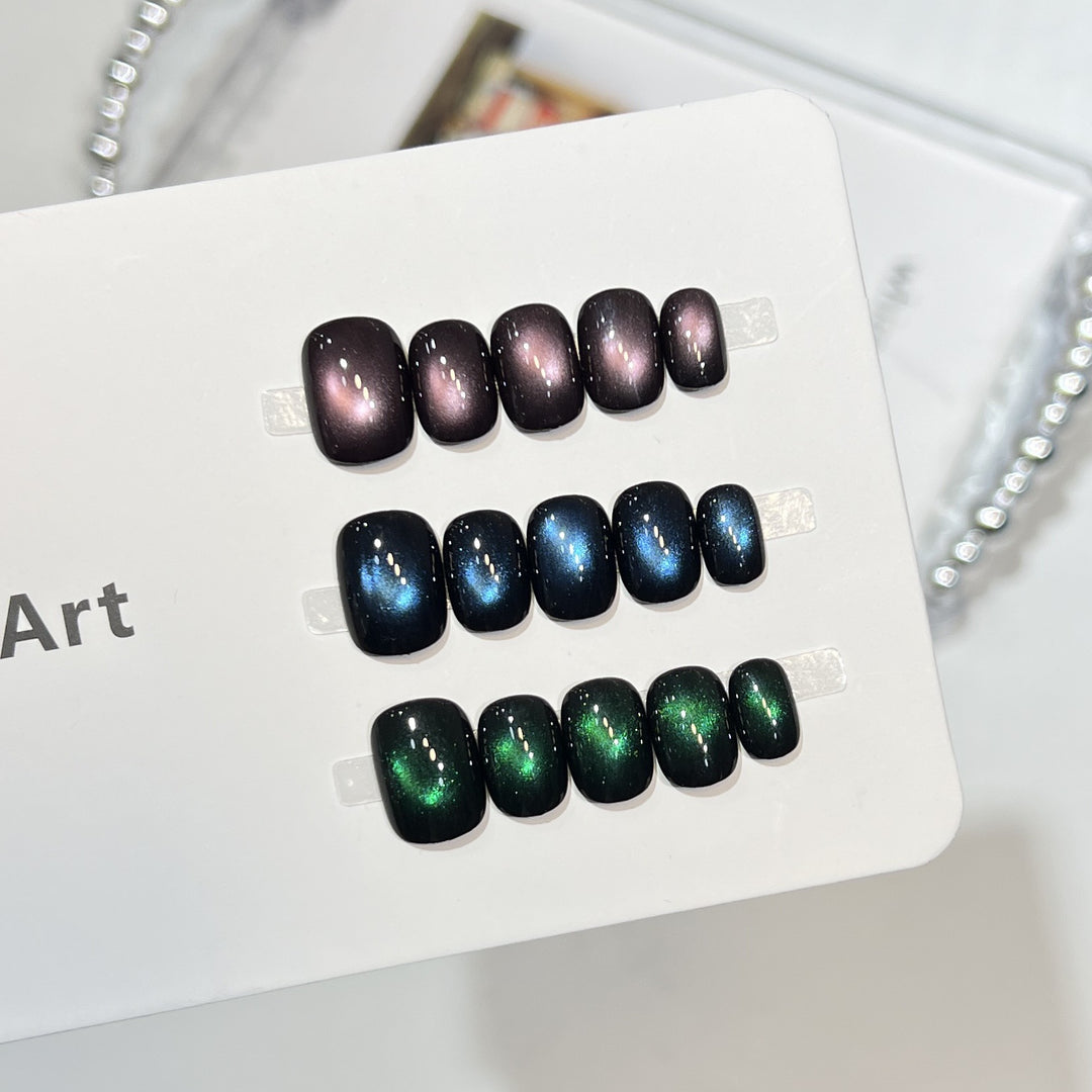 Galaxy Effect Press-On Nail Set Bowlift
