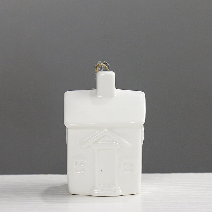 Decorative Ceramic House Figurine Bowlift