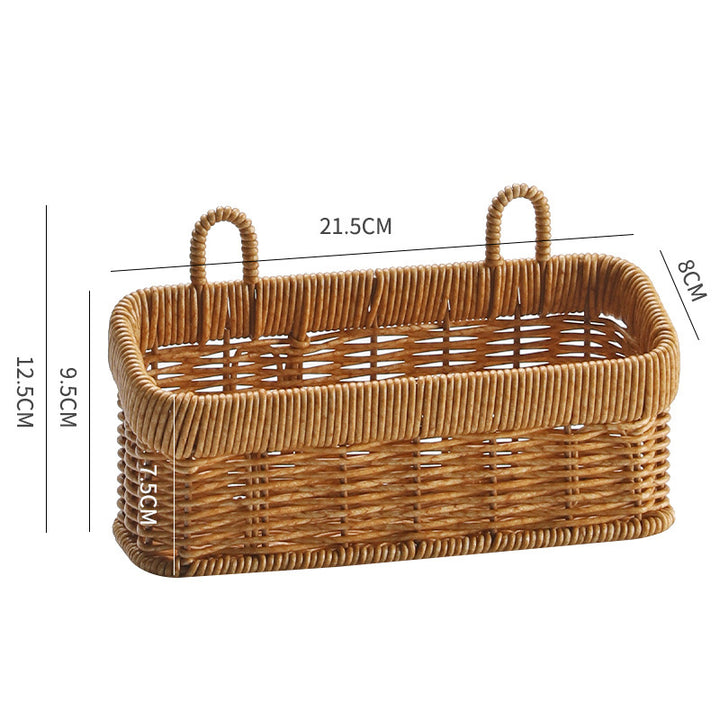Handwoven Multi-Compartment Storage Basket Bowlift