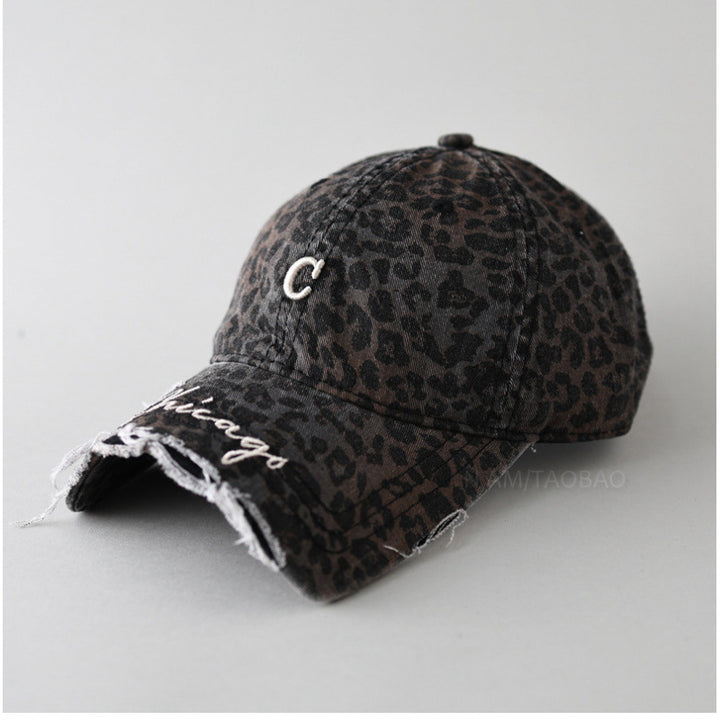 Women's Distressed Cotton Baseball Cap Bowlift 1784083462