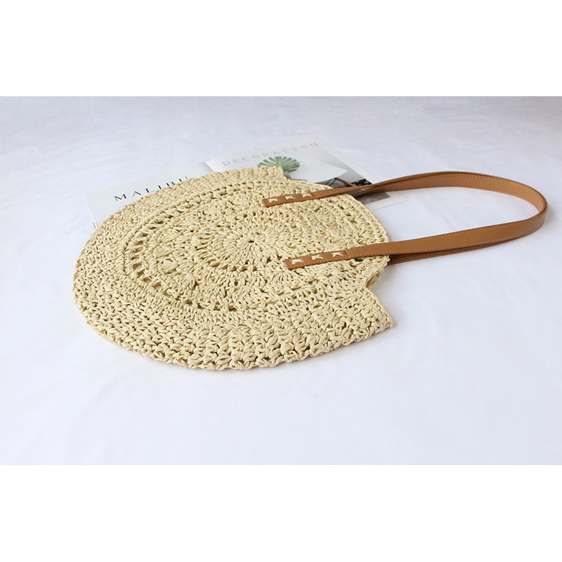Round-woven beach bag Bowlift