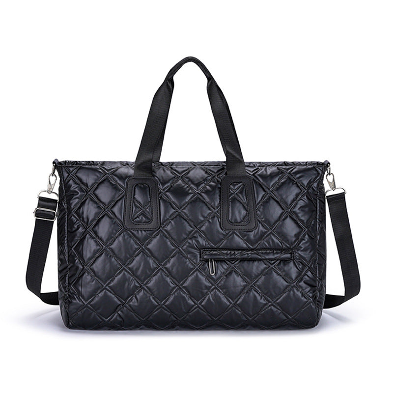 Quilted Multi-Functional Travel Tote Bag Bowlift