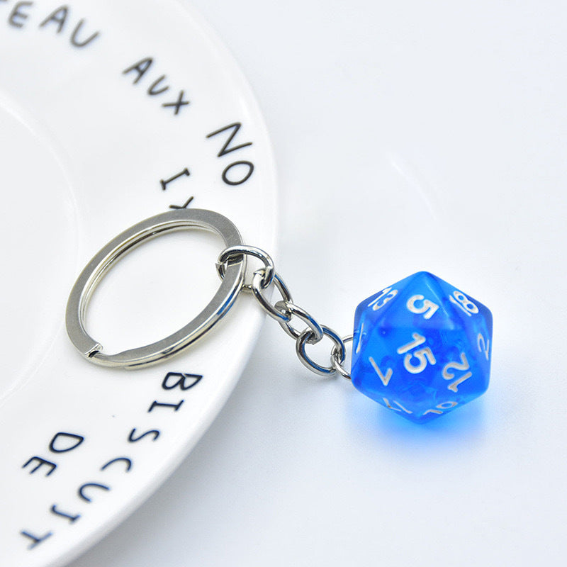 Dice-Themed Keychain Bowlift