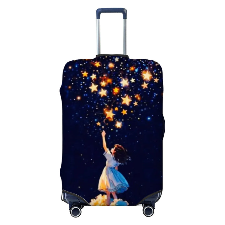 Ladies nan elastic suitcase cover with motif print, water-repellent and tear-resistant, with handle and telescopic opening Bowlift