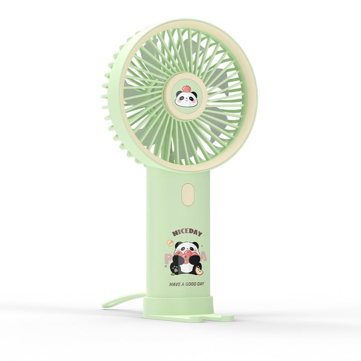 Women's Portable Hand Fan with Cute Panda Design Bowlift