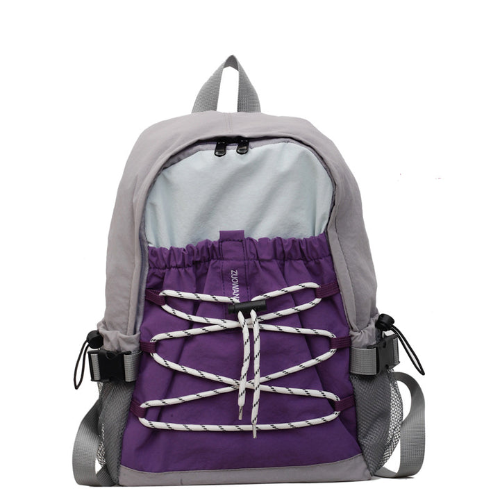 Stylish Leisure Backpack With Practical Outer Pockets Bowlift