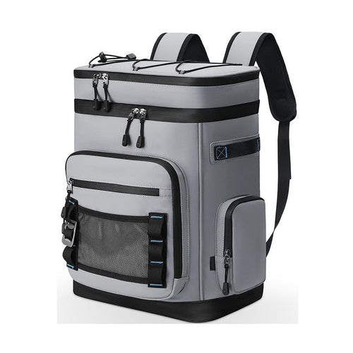 Unisex nan insulated backpack cooler with sturdy bottom, water-repellent surface and multiple outer pockets Bowlift