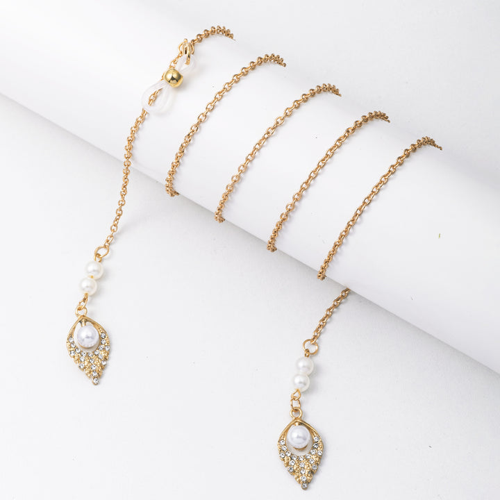 Elegant Dangle Pearl Earrings with Chain Bowlift