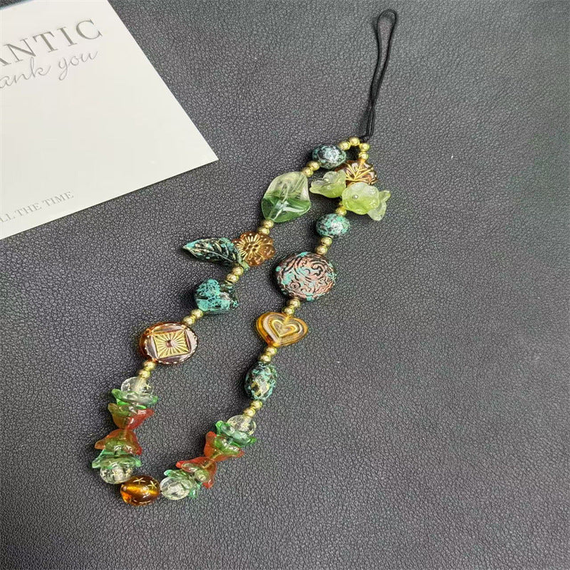 Artistic Beaded Charm Eyewear Holder Bowlift