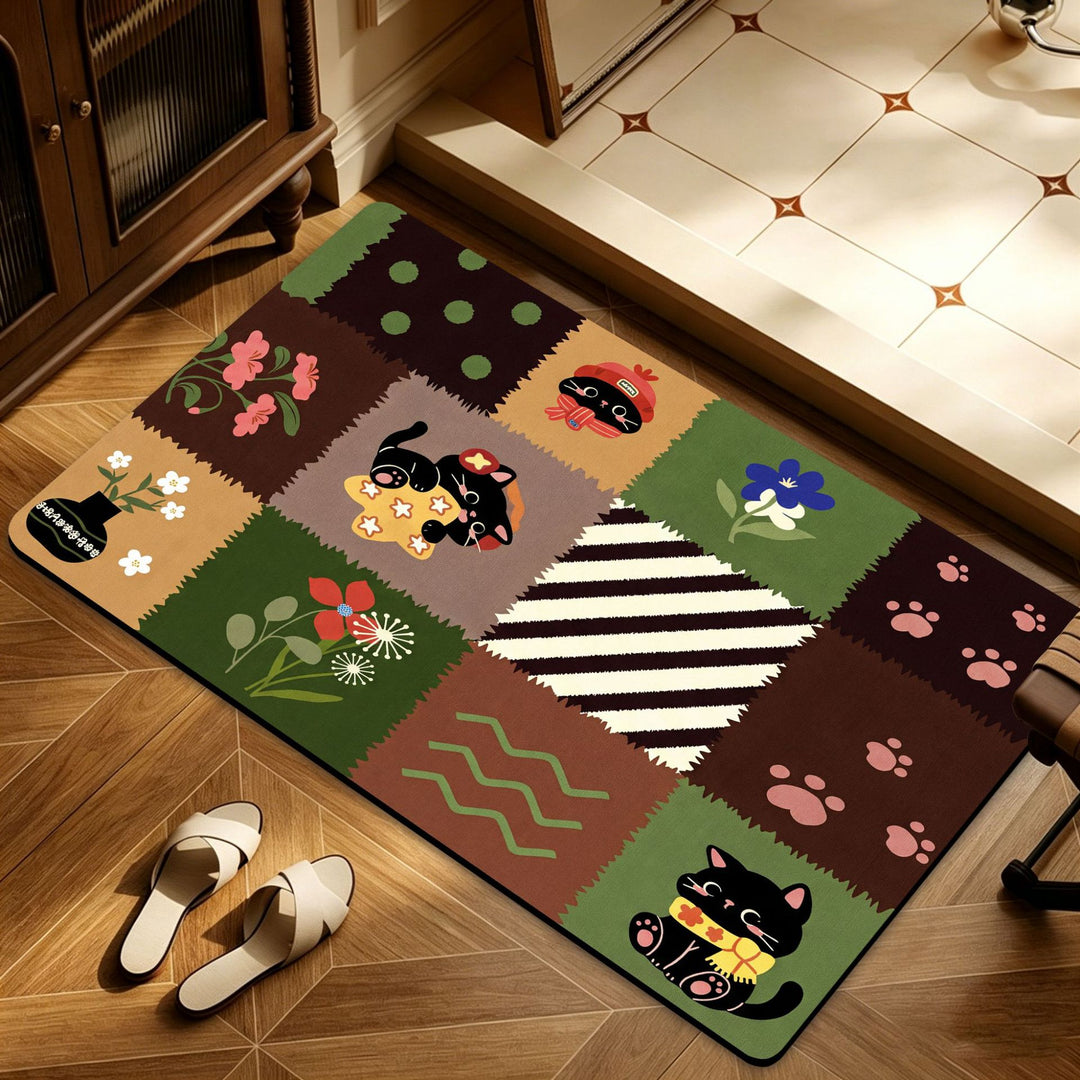 Heart Pattern Decorative Area Rug Bowlift