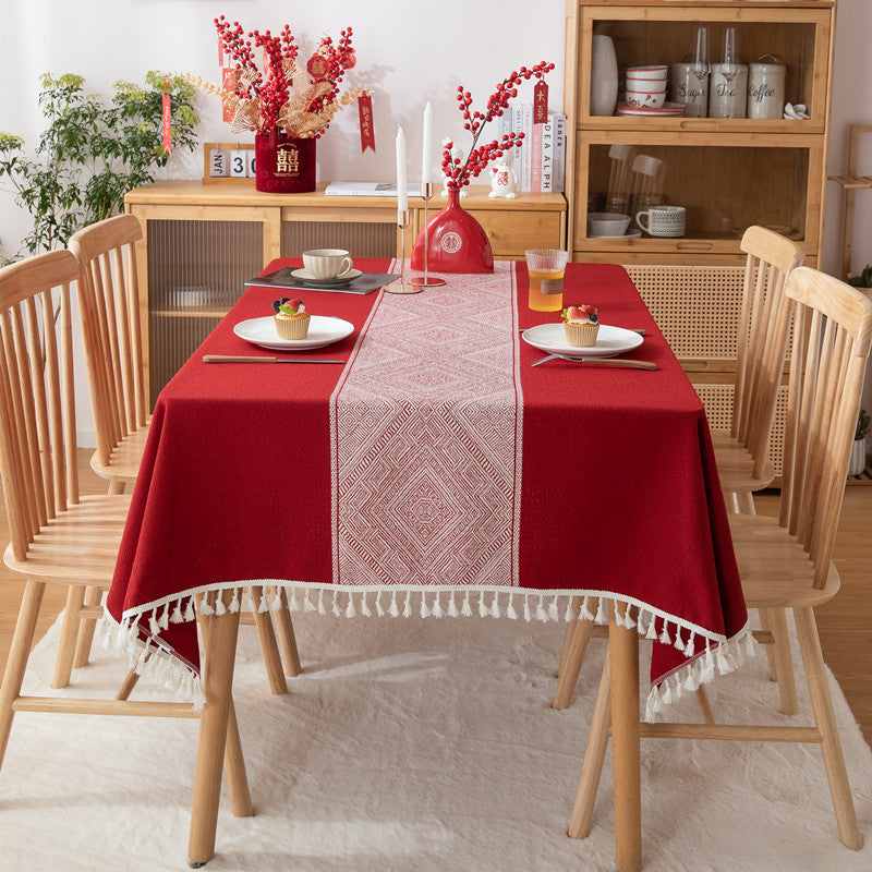 Decorative Fringed Table Runner