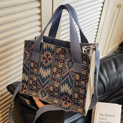 Handcrafted Ethnic Pattern Tote Bag