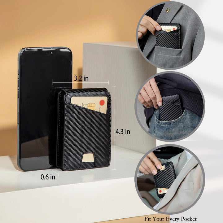 Carbon Fiber RFID-Blocking Cardholder Bowlift