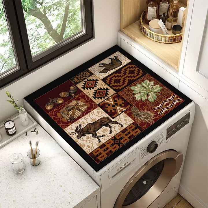 Wildlife-Themed Laundry Room Mat Bowlift