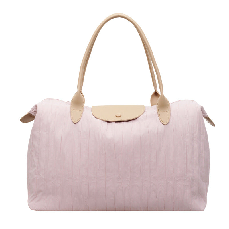 Premium Textured Leather Travel Tote