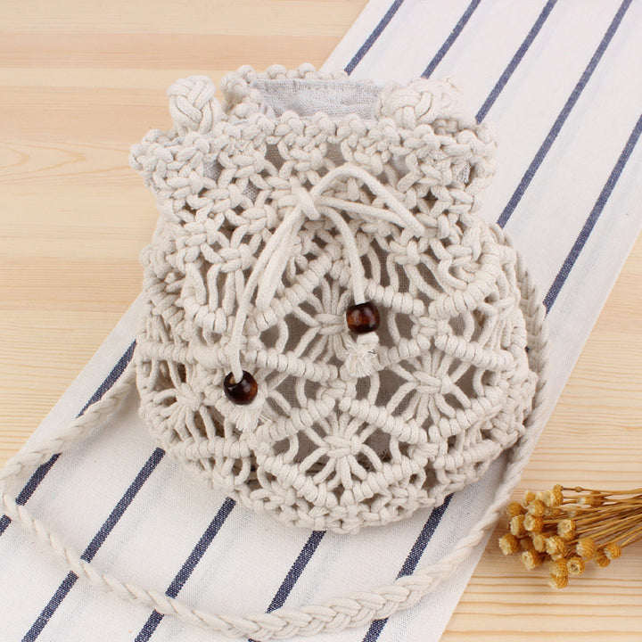 Hand-knotted shoulder bag Bowlift