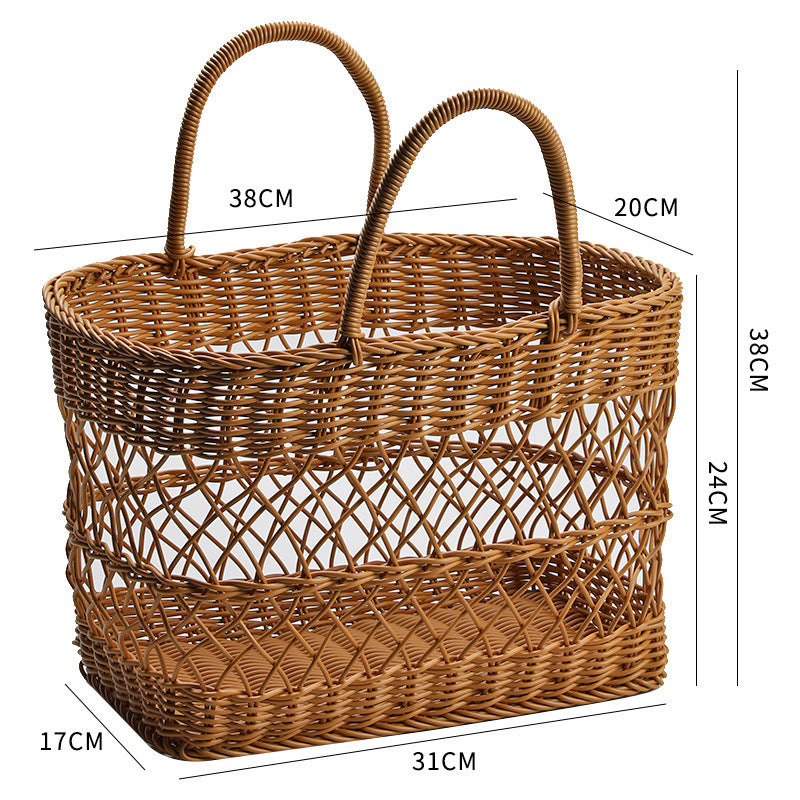 Handcrafted Woven Market Tote Bowlift