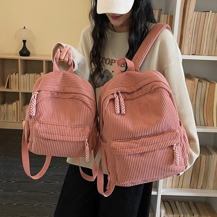 Cord-Backpack with Comfortable Straps Bowlift