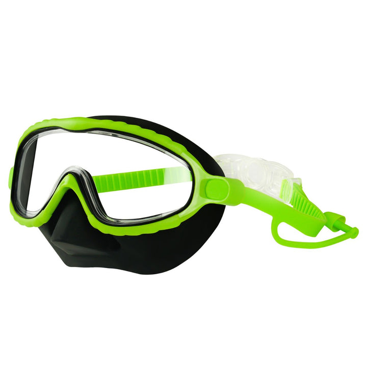 Swimming mask with adjustable comfort and clear field of vision Bowlift