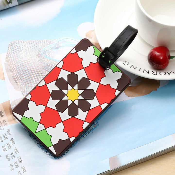 Unisex Luggage Tag in Creative Retro Pattern Bowlift