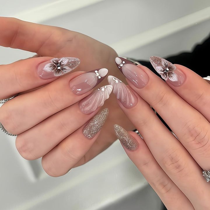 Elegant Artificial Nails Set Bowlift