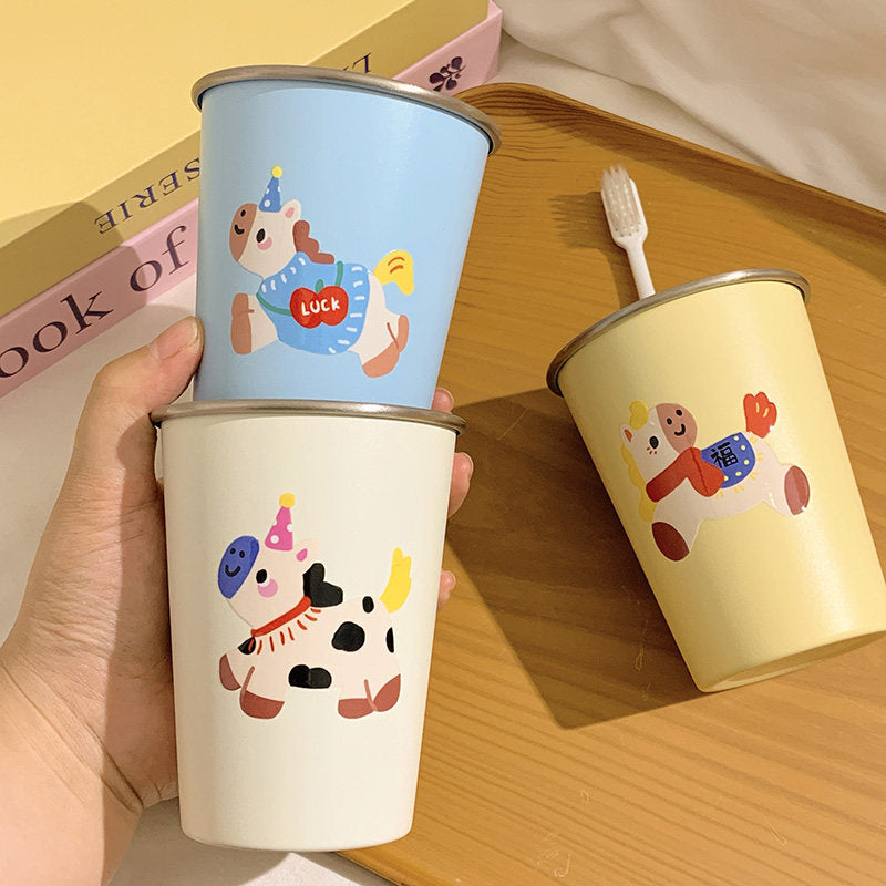 Toothbrush holder with cheerful animal design Bowlift