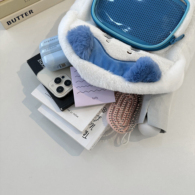 Plush backpack with bunny design Bowlift