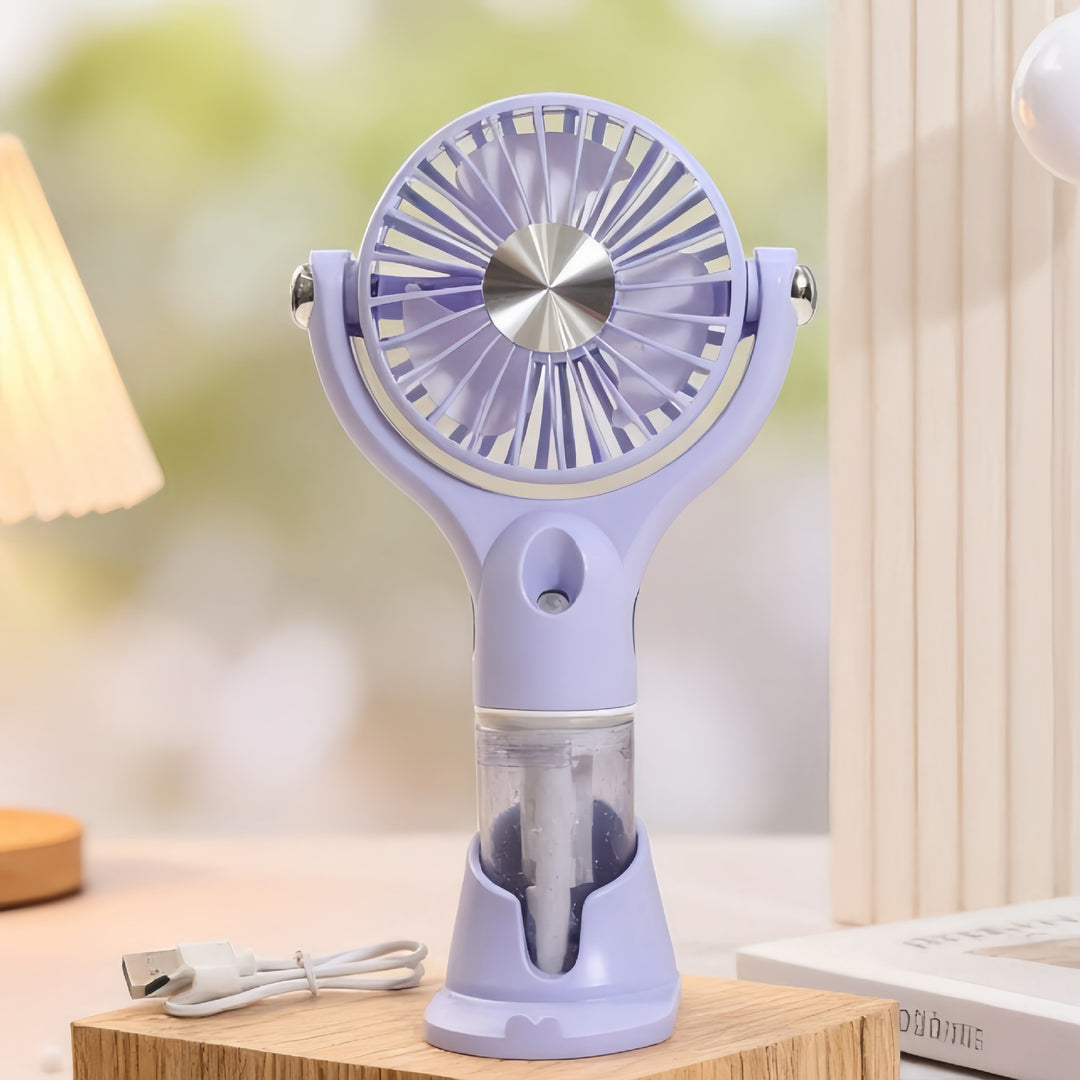 Women's Portable Mini Humidifier Fan with USB Connection Bowlift