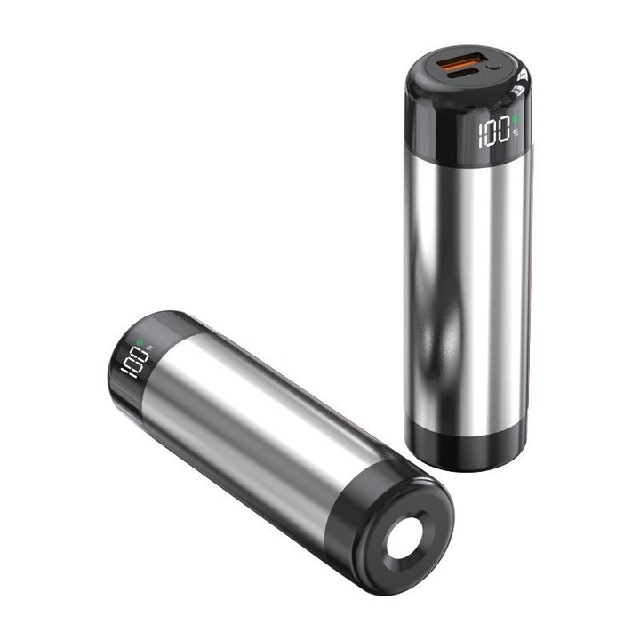 Power bank with digital charging display and integrated flashlight Bowlift