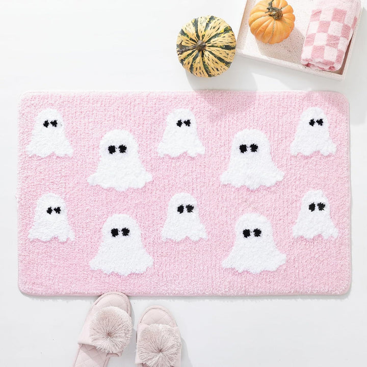 Halloween-Themed Ghost Bath Mat Bowlift