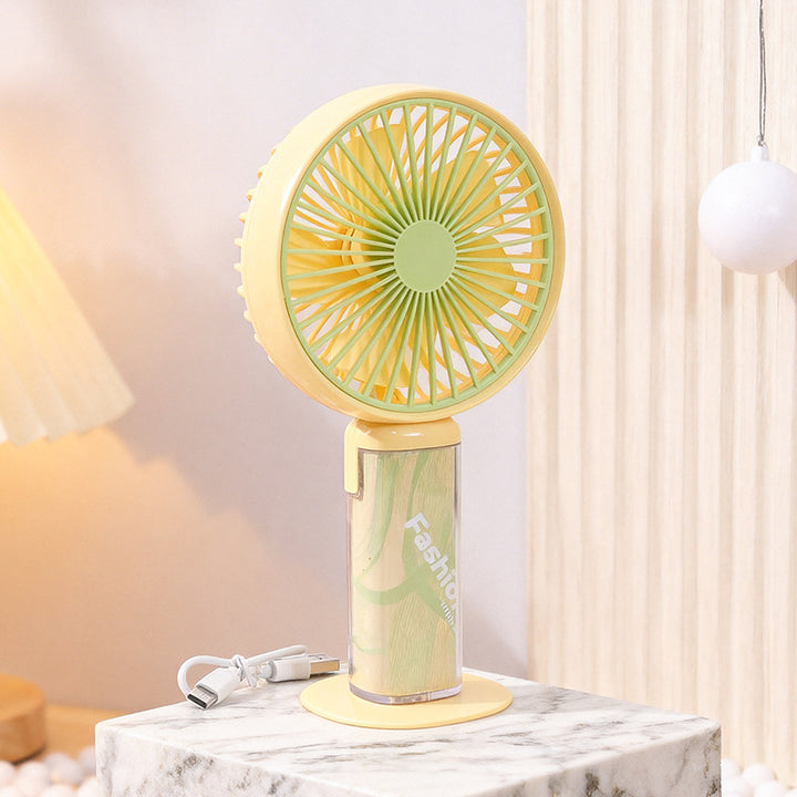 Portable table fan with USB connection and flexible tilt function Bowlift