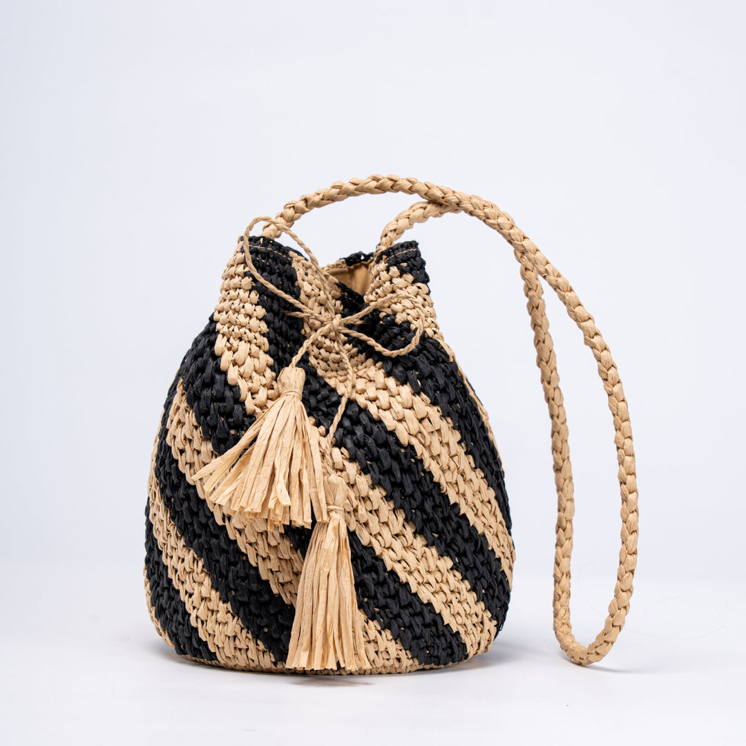 Structured Macrame Shoulder Bag Bowlift