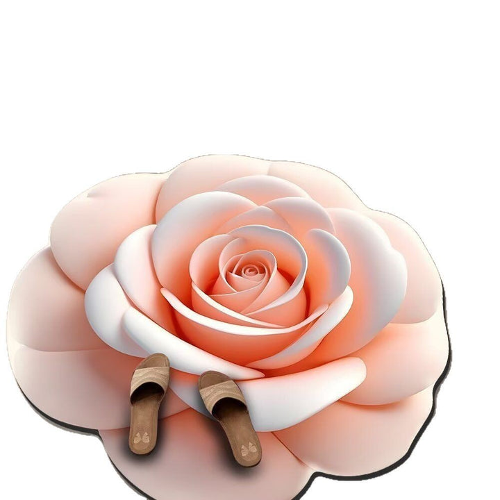 Cheerful Floral Decorative Area Rug Bowlift
