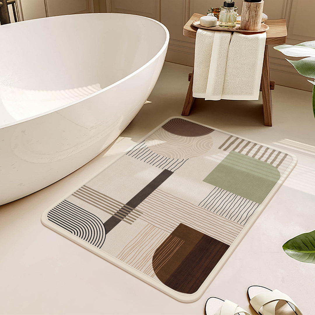 Abstract Geometric Bath Mat