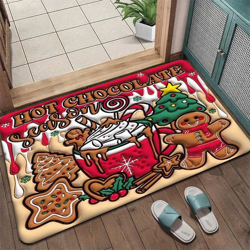 Grinch Christmas Themed Doormat Bowlift