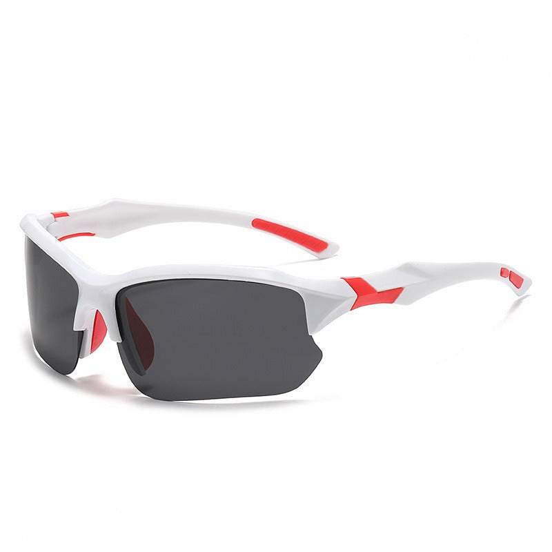 Unisex nan sporty performance sunglasses with semi-rim polarized UV protection anti-slip nose pads Bowlift