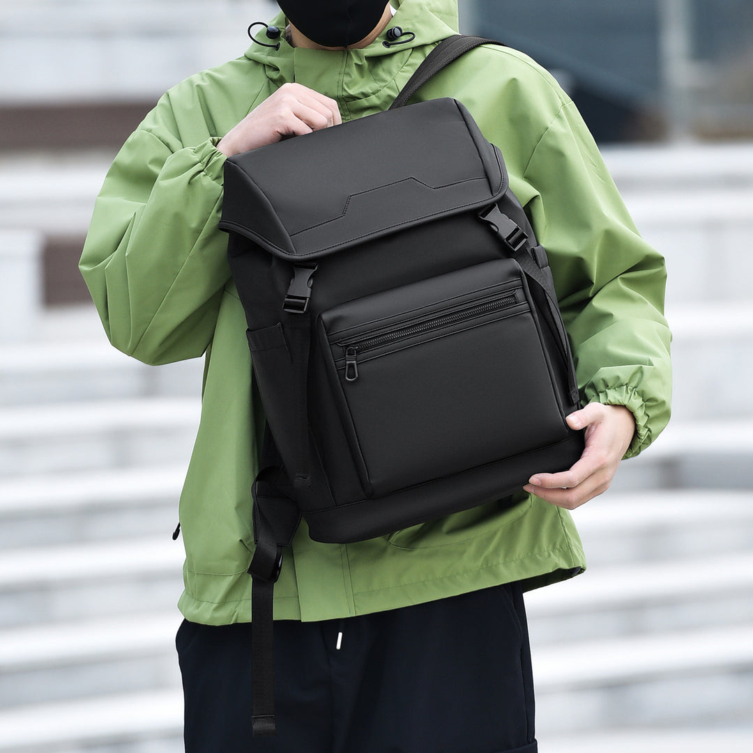 Sleek Dual-Compartment Backpack Bowlift