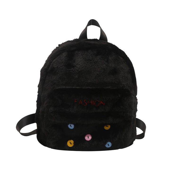 Plush backpack with playful design Bowlift
