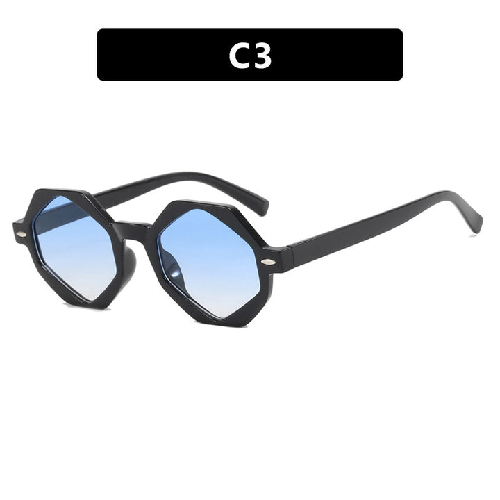 Ladies trendy sunglasses in modern octagonal design Bowlift