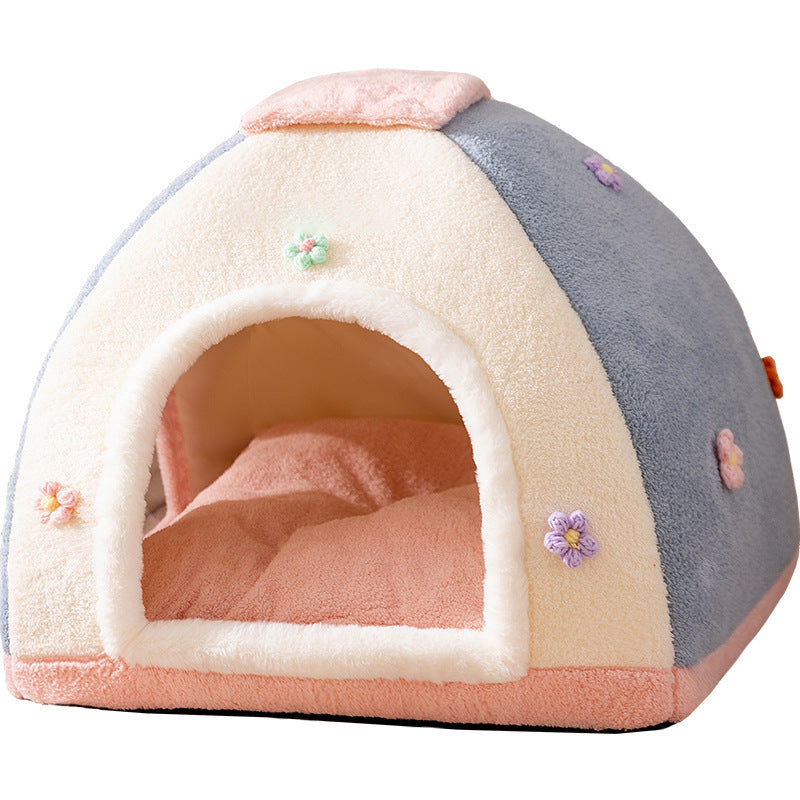 Cozy Enclosed Dog Bed