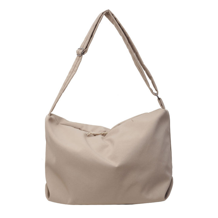 Contoured Soft Fabric Shoulder Bag Bowlift