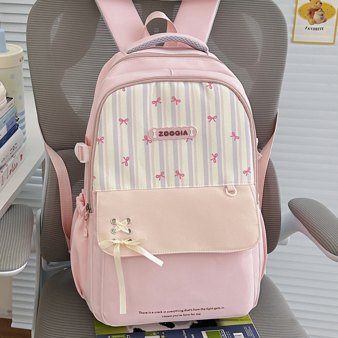 Playful Printed Backpack Bowlift