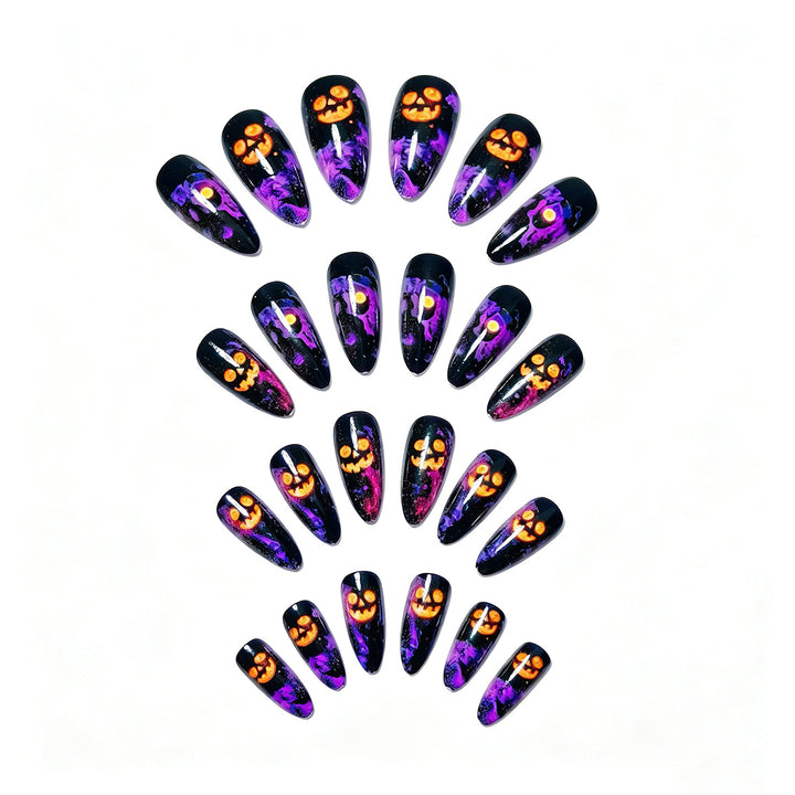 Artistic Halloween-Themed Nail Design Bowlift
