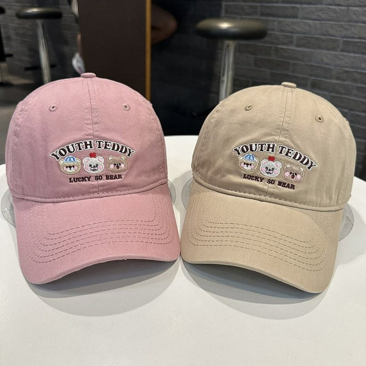 Unisex Embroidered Character Cap Bowlift